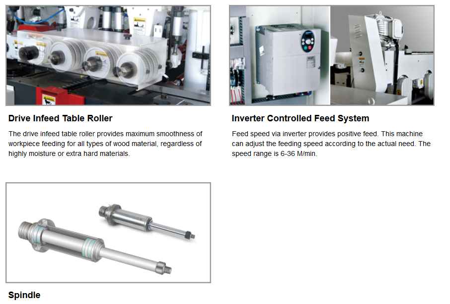 เครื่องไสไม้ , เครื่องไสสี่หน้า, Four side Moulder, 4 side moulder 